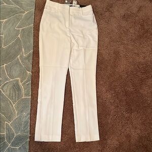 Express White Straight Leg Pants NWT